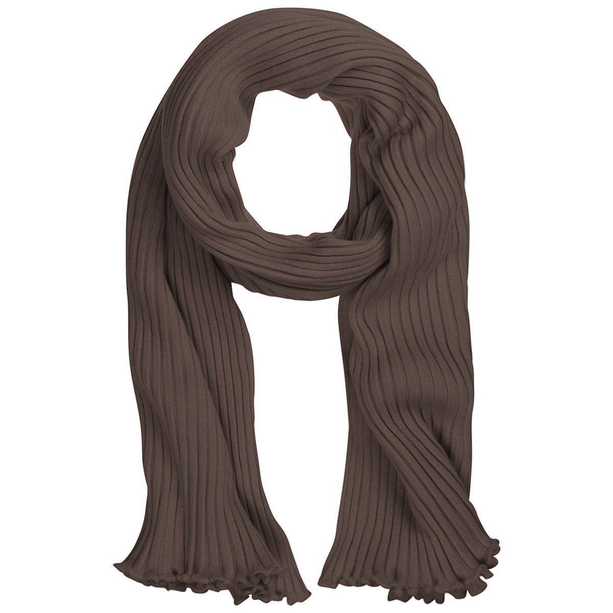 Eagle Products Modeschal aus 100% feiner Lammwolle gestrickt / Plisseeschal günstig online kaufen