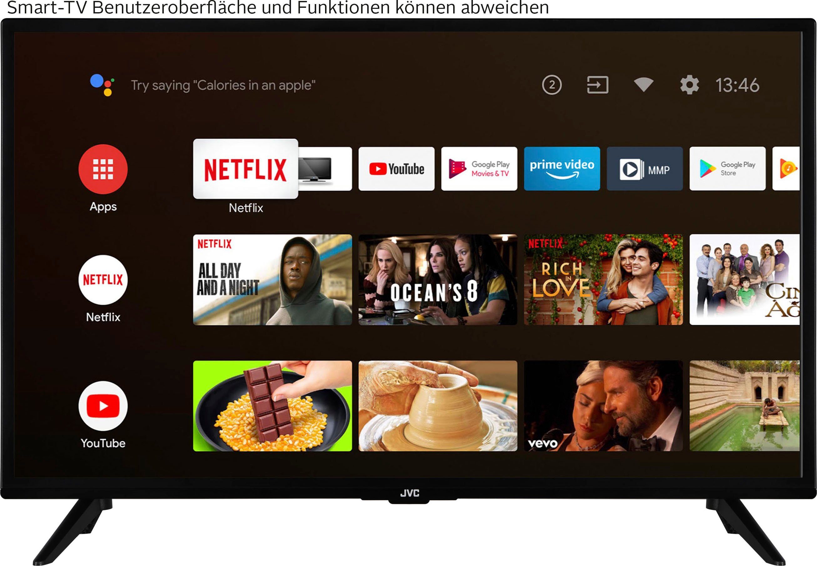 Zoll, cm/32 Android JVC TV, LED-Fernseher (80 LT-32VAH3255 Smart-TV) HD ready,
