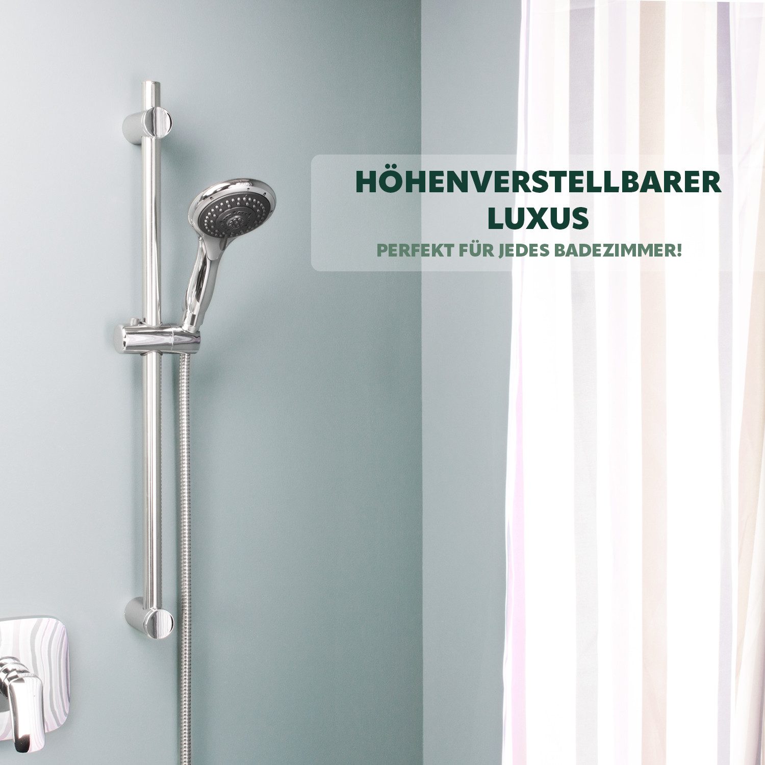 bremermann Brausegarnitur Brausestange Edelstahl 71,5 cm günstig online kaufen