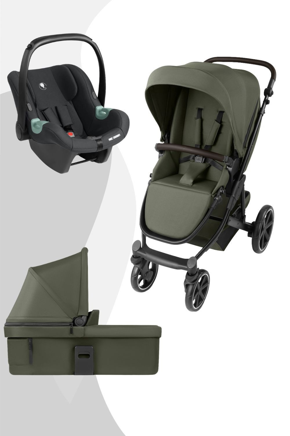 ABC Design Kombi-Kinderwagen Sierra All in One Kinderwagen Set inkl. Tulip Babyschale