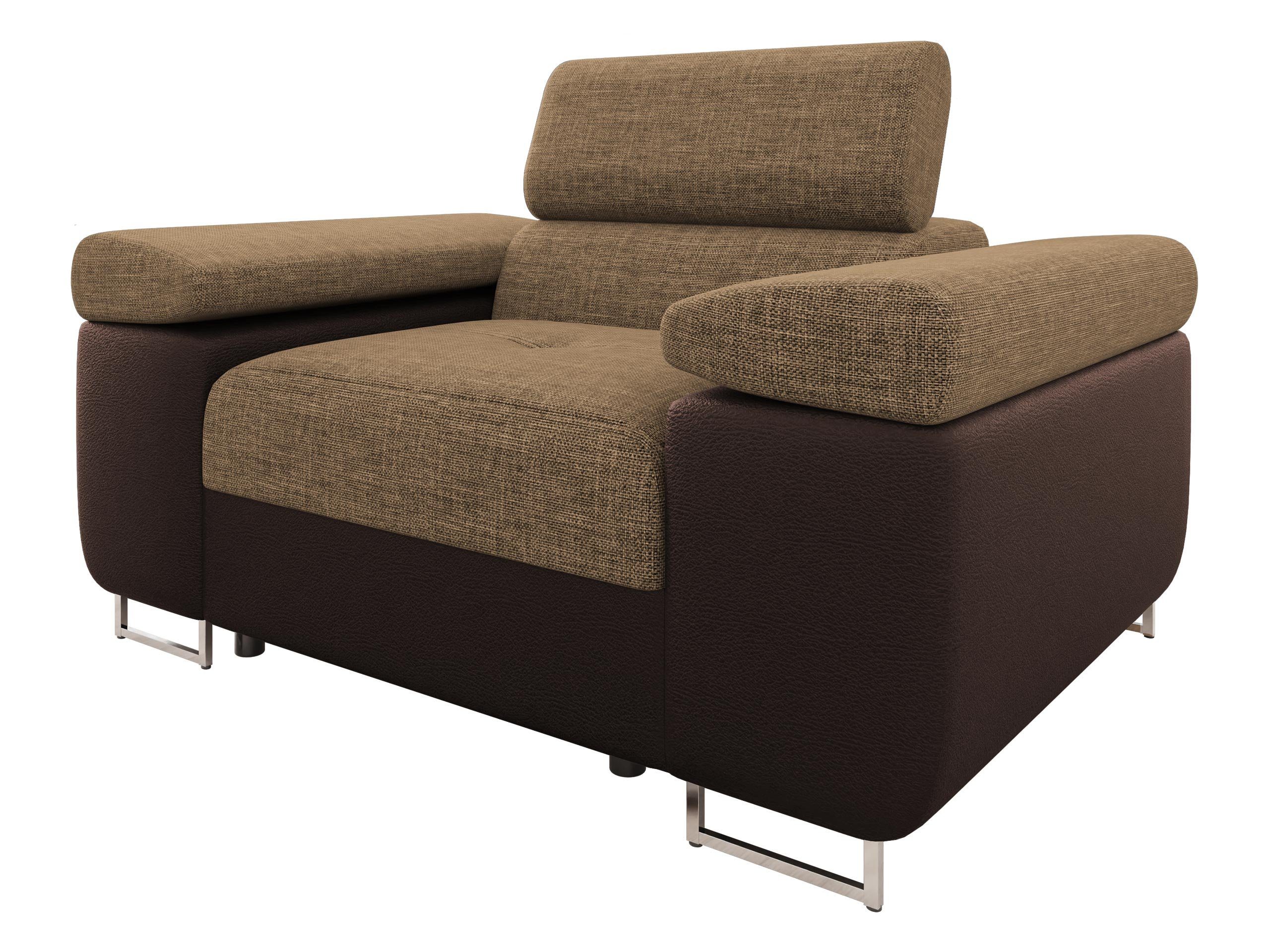 MIRJAN24 Sessel Torezio, Einstellbare Kopfstützen, 134x102x70-90 günstig online kaufen
