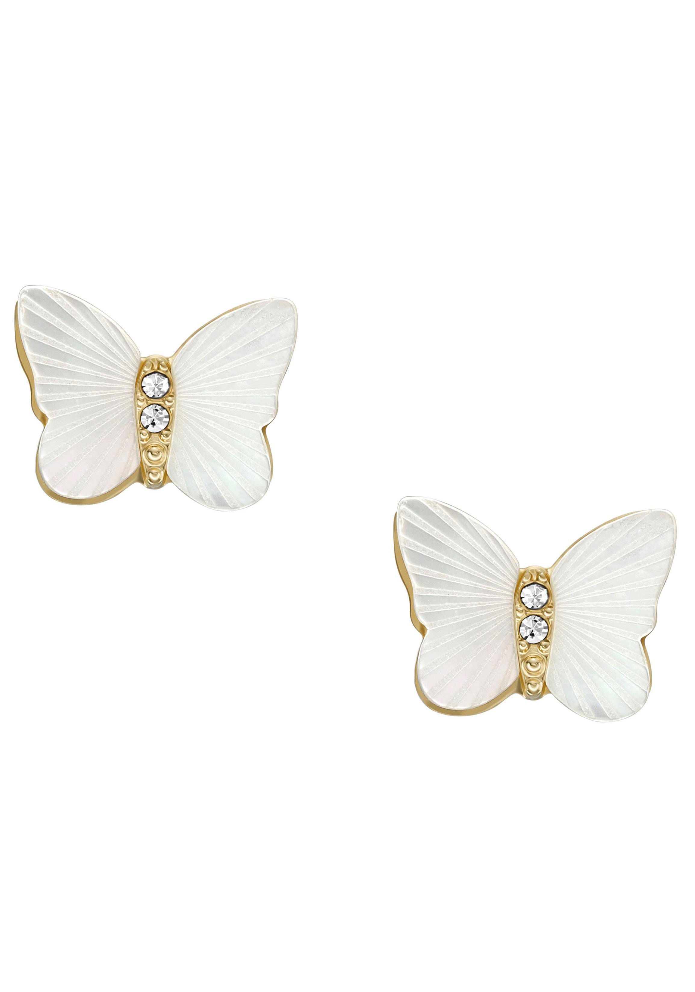 Fossil Paar Ohrstecker Schmetterlinge, J...