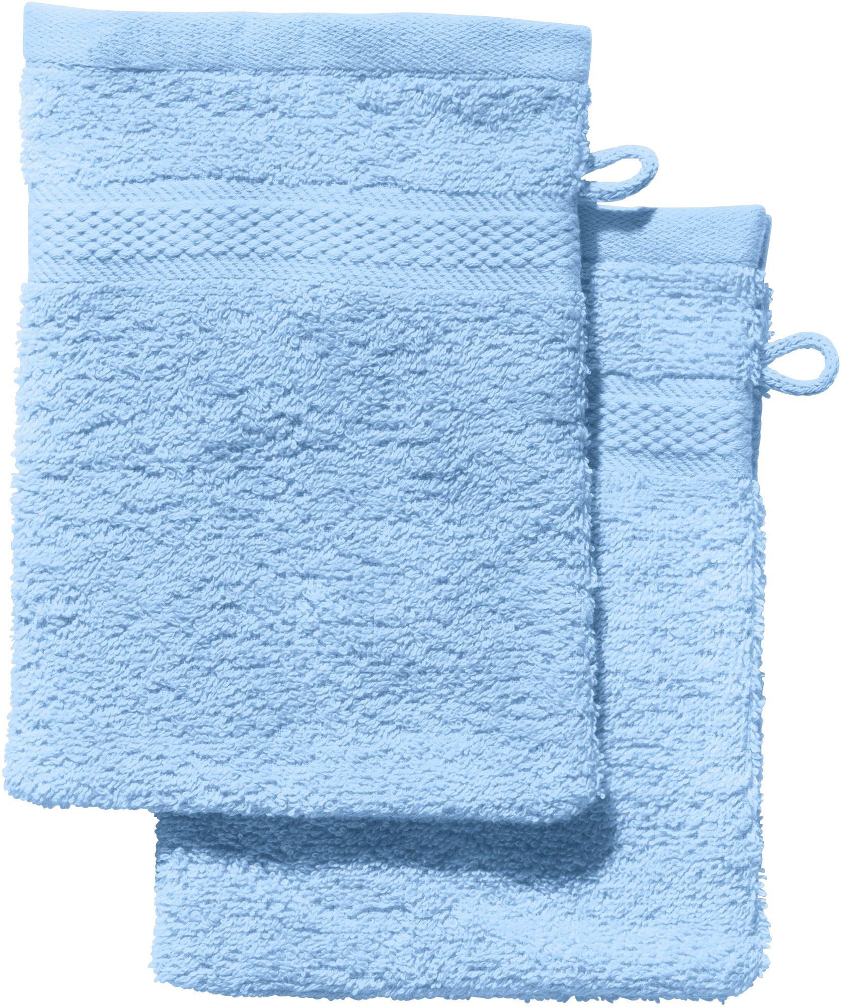 REDBEST Waschhandschuh Waschhandschuh "Chicago" 2er-Pack, Frottier, Walk-Frottier Uni