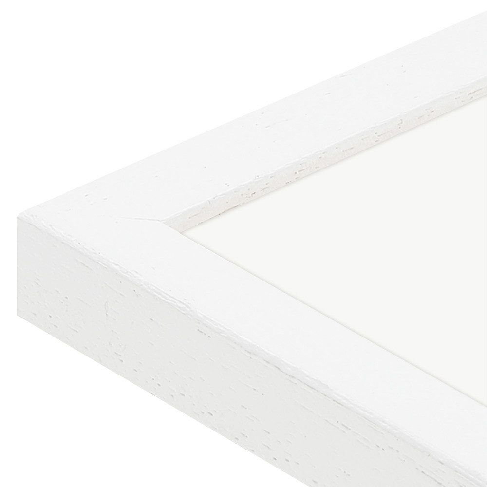 WANDStyle Galerierahmen G950 30x90 cm, für 5 Bilder, im Format 13x18 cm, aus Massivholz in der Farbe Weiß, gemasert