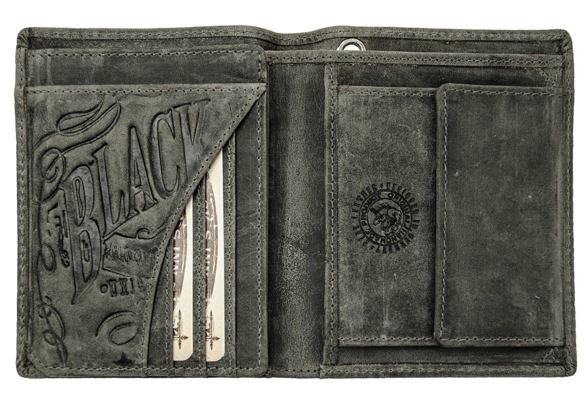 Herren Alle Herrentaschen JACK'S INN 54 Geldbörse Way, aus Leder im Vintage Look mit umlaufender Prägung