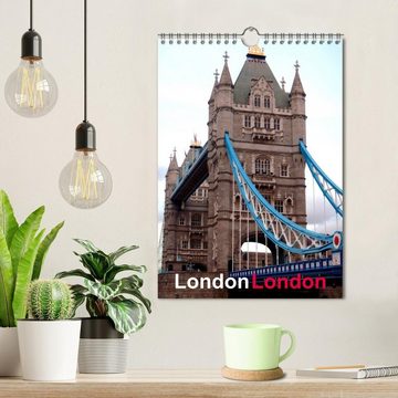 CALVENDO Wandkalender London London (Wandkalender 2024 DIN A4 hoch), CALVENDO Monatskalender
