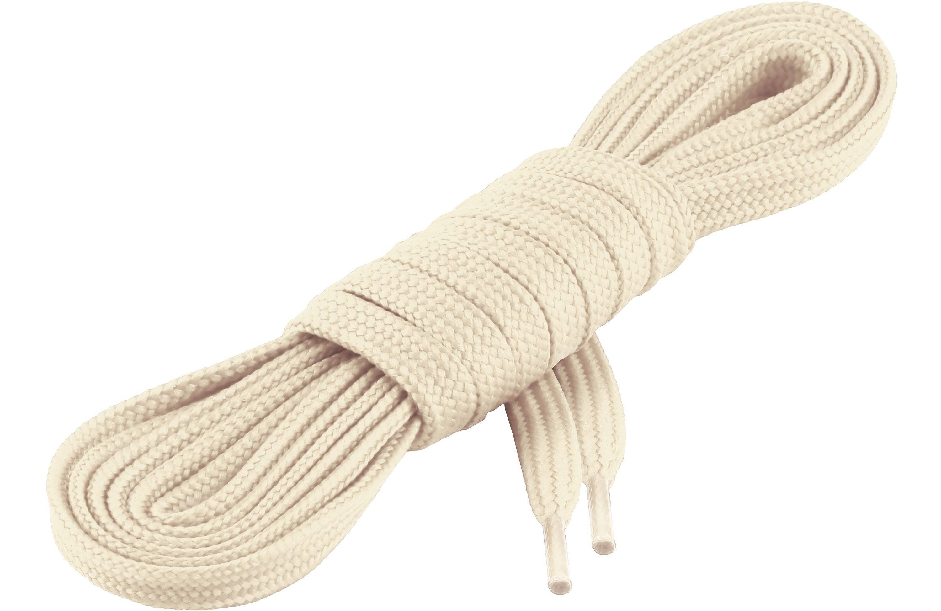 Ladeheid Schnürsenkel Qualitäts-Schnürsenkel LAKO1001, Flachsenkel für Arbeitsschuhen und Sportschuhen aus 100% Polyester, # ca. 7 mm Breit, 18 Farben, 60-200 cm Länge