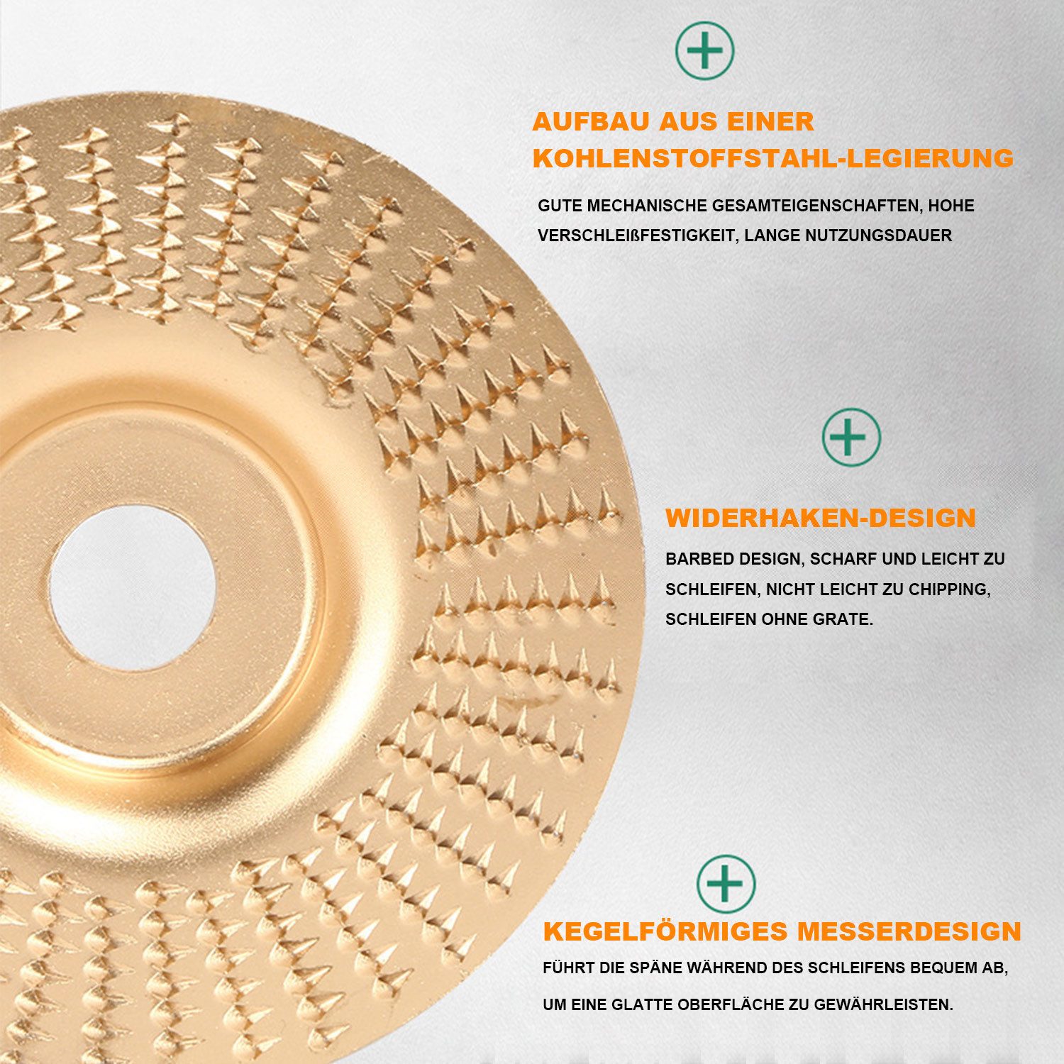 Refttenw Schleifscheibe Holzschleifwerkzeuge,Polierscheiben,Verschleiß-resistent, (1 St), Hohe Härte