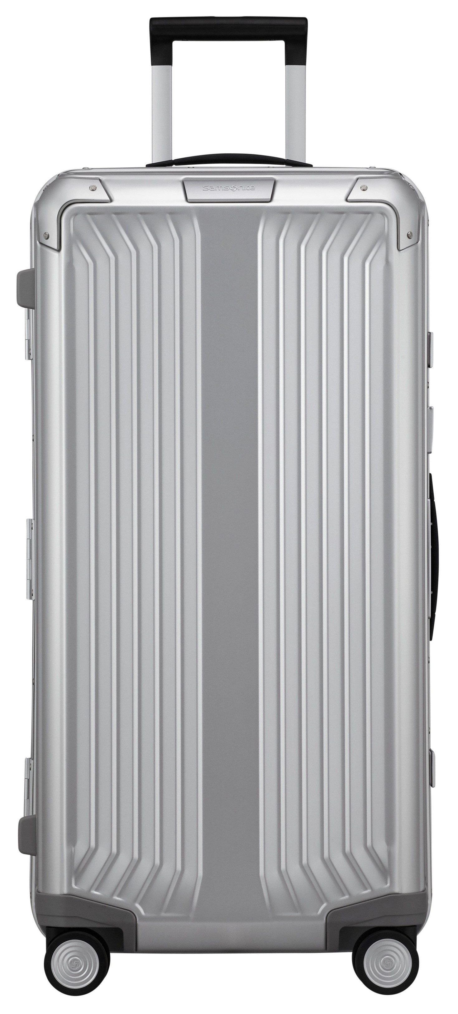 Samsonite Hartschalen-Trolley LITE-BOX ALU TRUNK, verschiedene Größen und Farben, 4 Rollen, mit stabilem Aluminium-Gehäuse, mit verstärkten Ecken