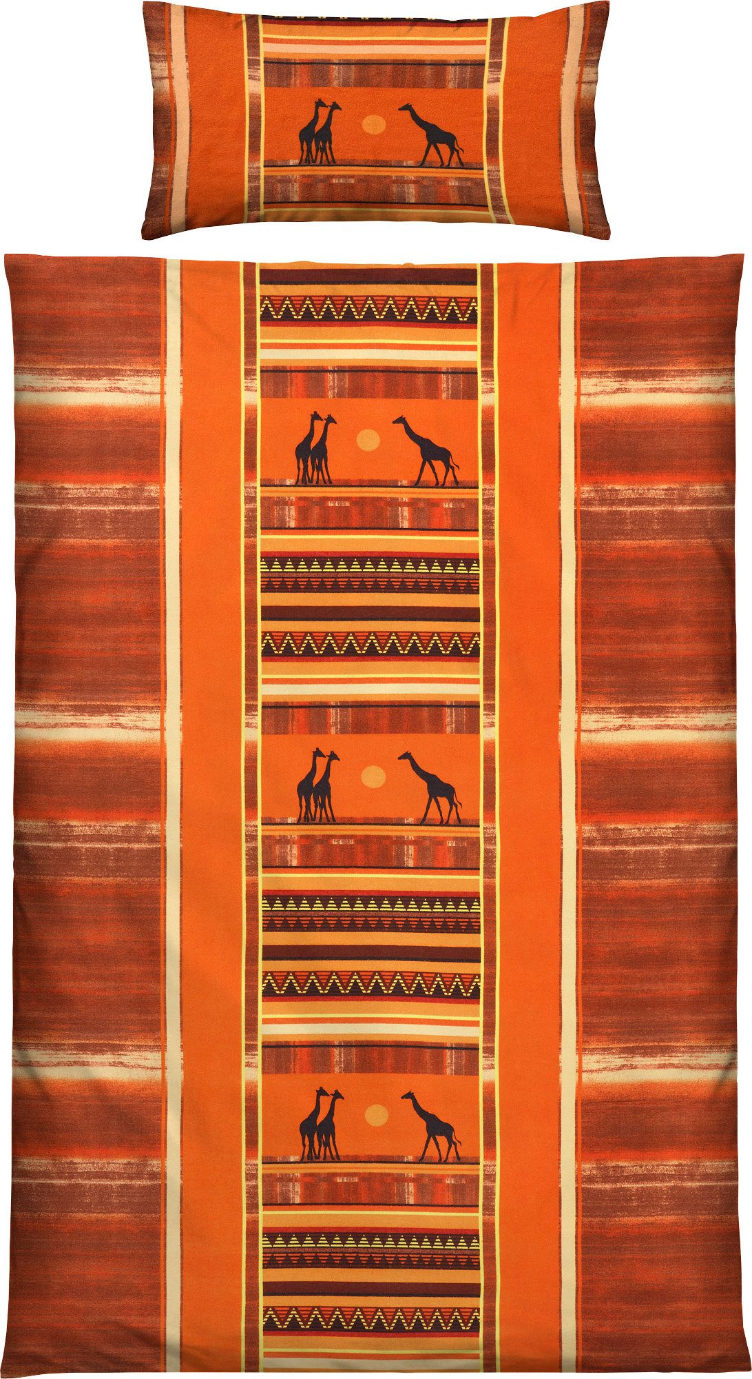 Erwin Müller Bettwäsche Bettwäsche, Baumwolle, Edelflanell Motiv: Afrika