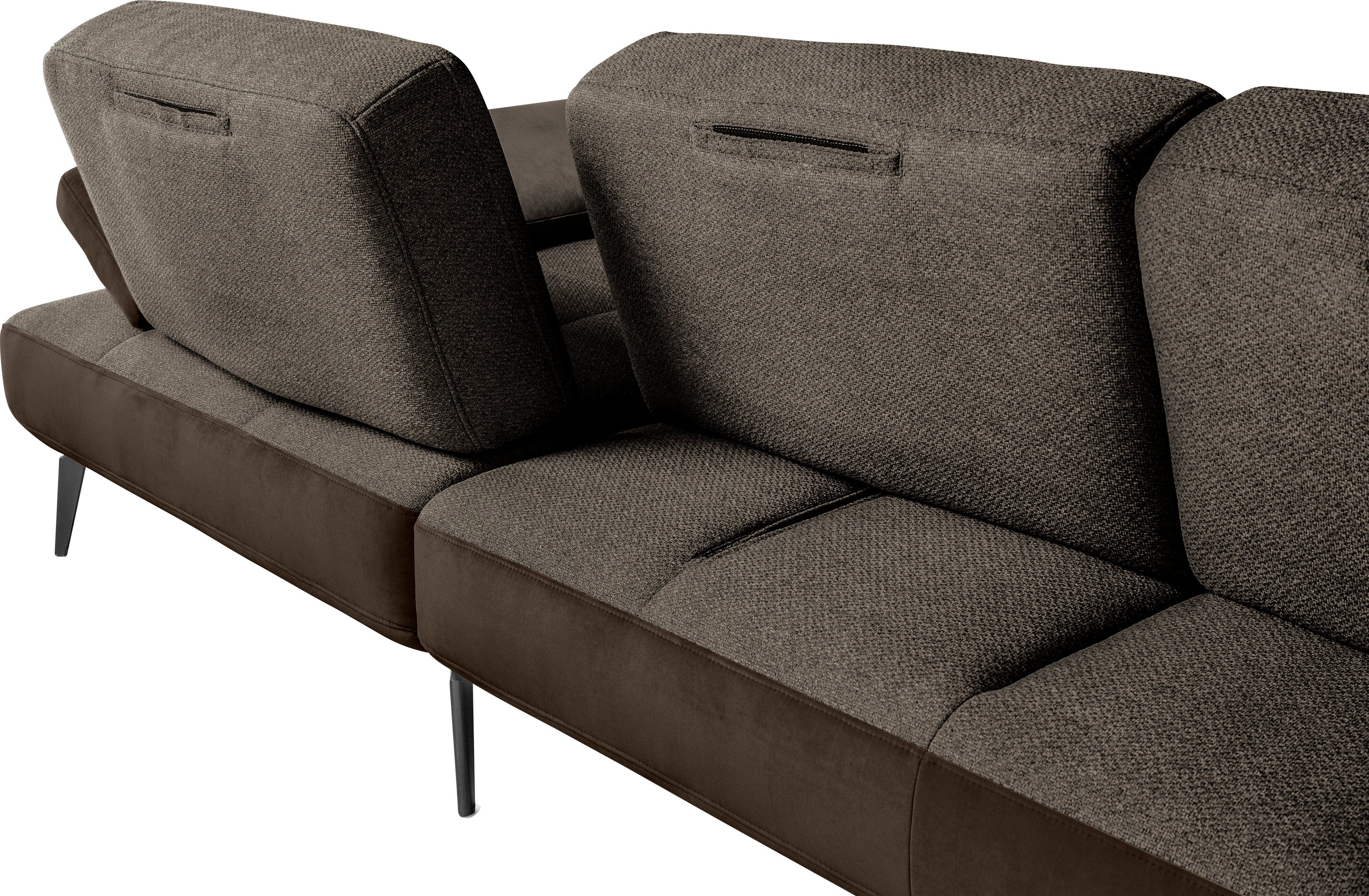 Sitztiefenverstellung 4300, und one Nierenkissen by braun15/chocco28 Musterring Ecksofa SO inklusive set