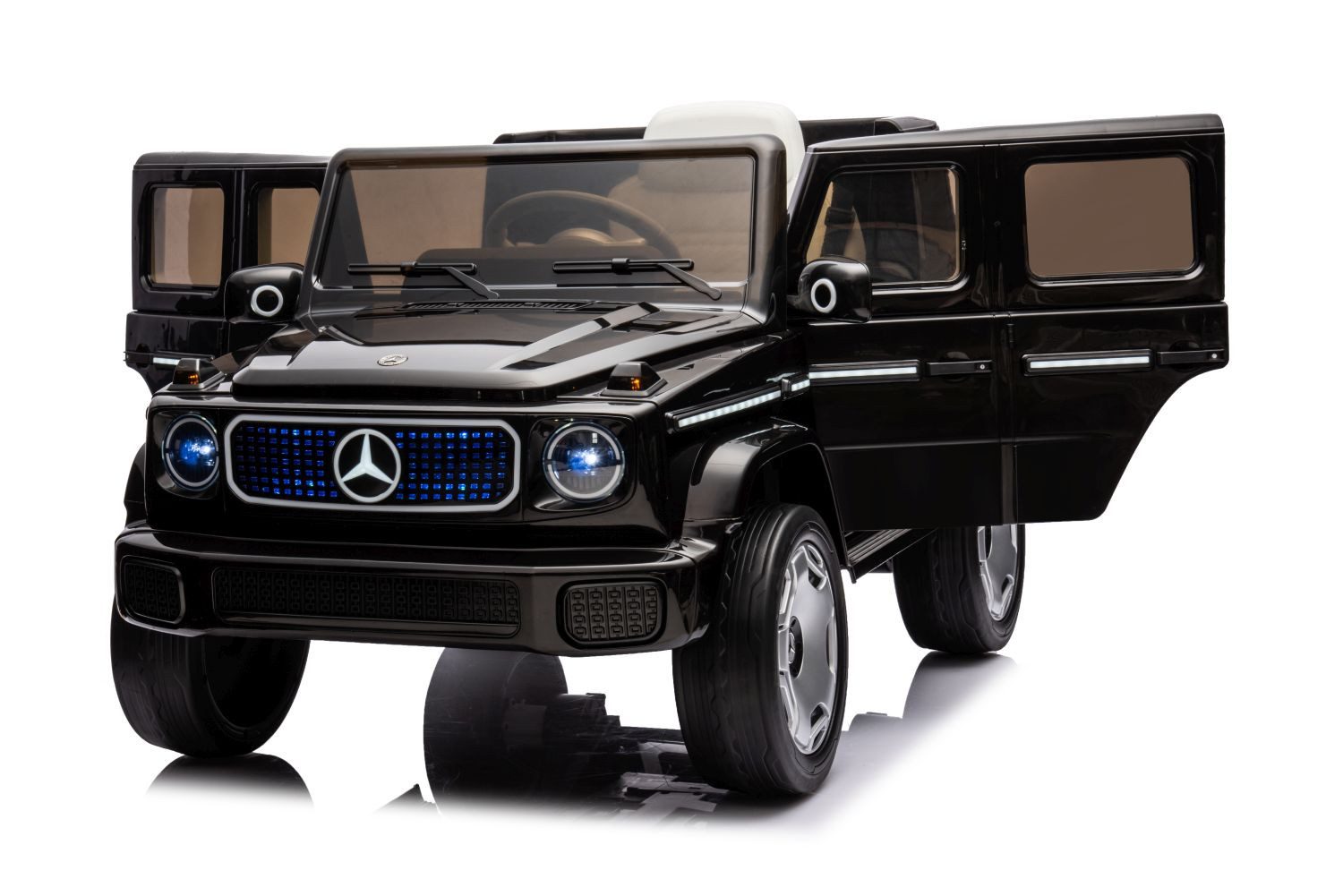 Toys Store Elektro-Kinderauto Mercedes Benz EQG Kinder Elektroauto Kinderauto Kinderfahrzeug MP3 BT, Belastbarkeit 35 kg, Bluetooth MP3 USB 3,5" Klinke Sound Motor Hupe