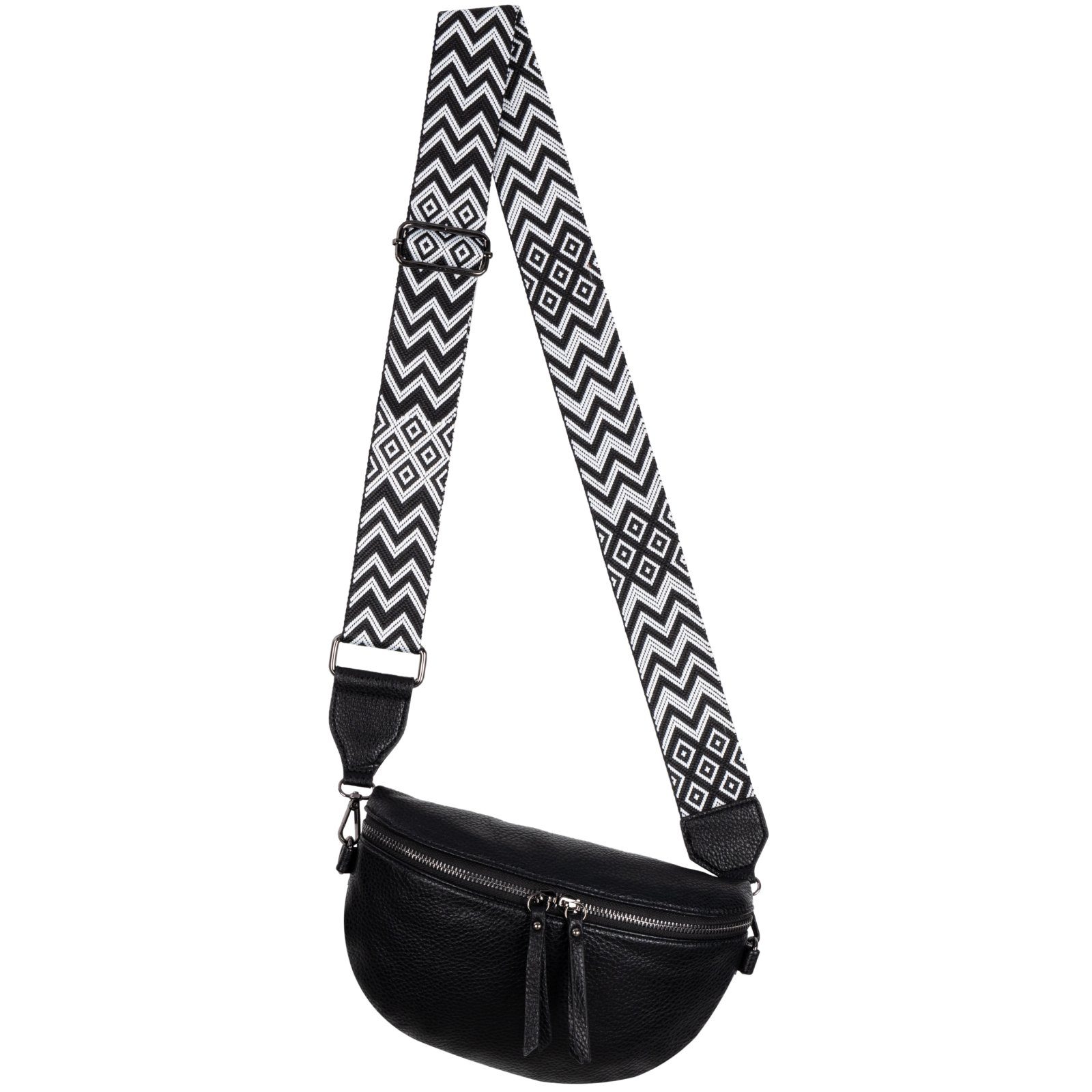 Gürteltasche Bauchtasche Umhängetasche Crossbody-Bag Kunstleder Italy-Design