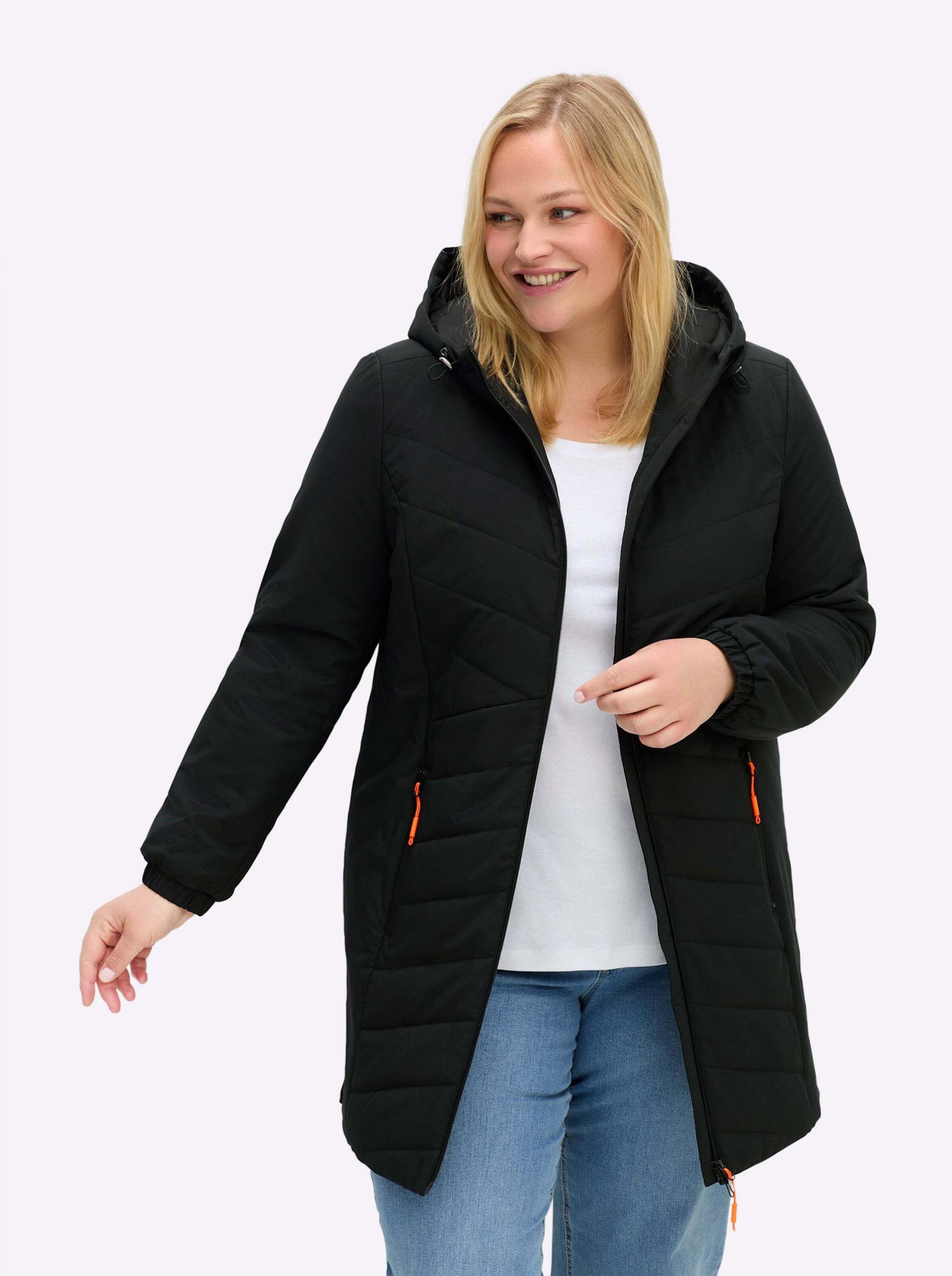 Sheego Allwetterjacke Steppjacke Langarm