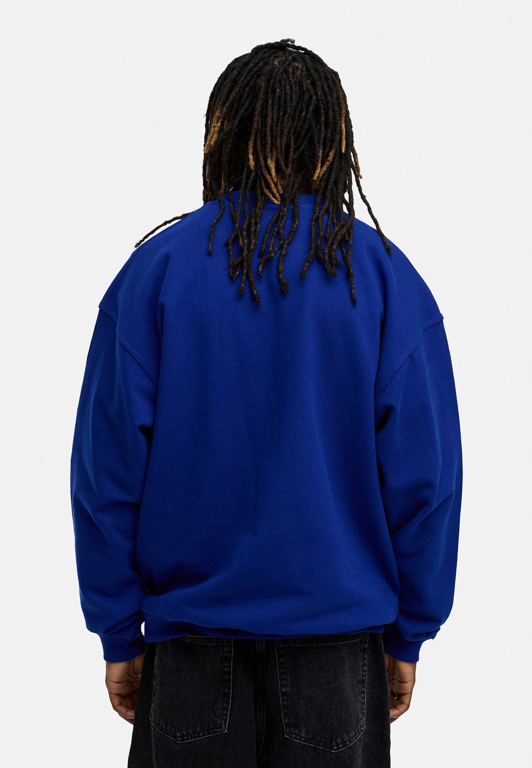 BEHYPE STUDIOS Sweatshirt IM OVERSIZE FIT, CREW-NECK PULLOVER Herren lockerer Rundhals Sweater