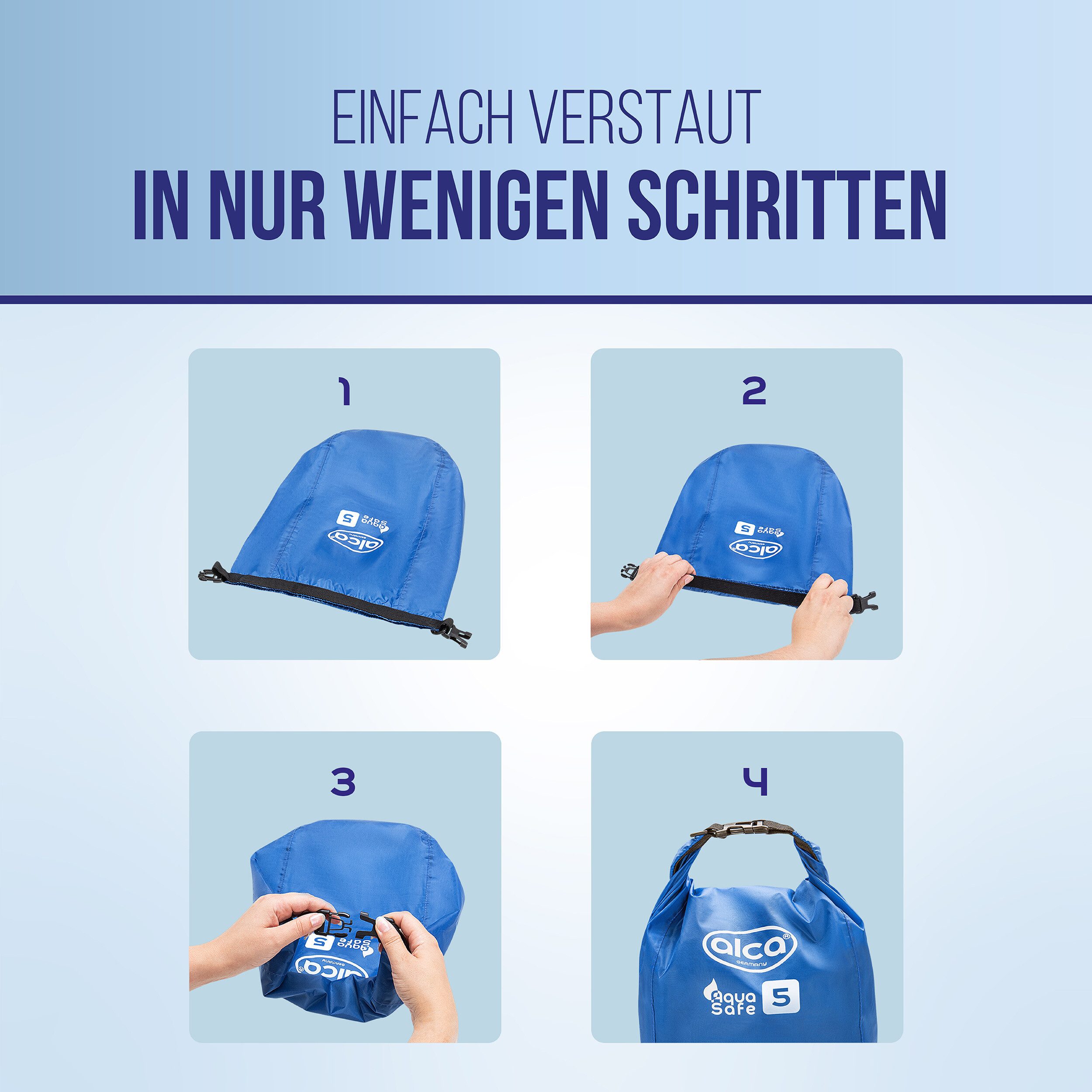 alca Packsack Drybag wasserdichter Packsack - 5L wasserdichter Rucksack Outdoor (1-tlg)