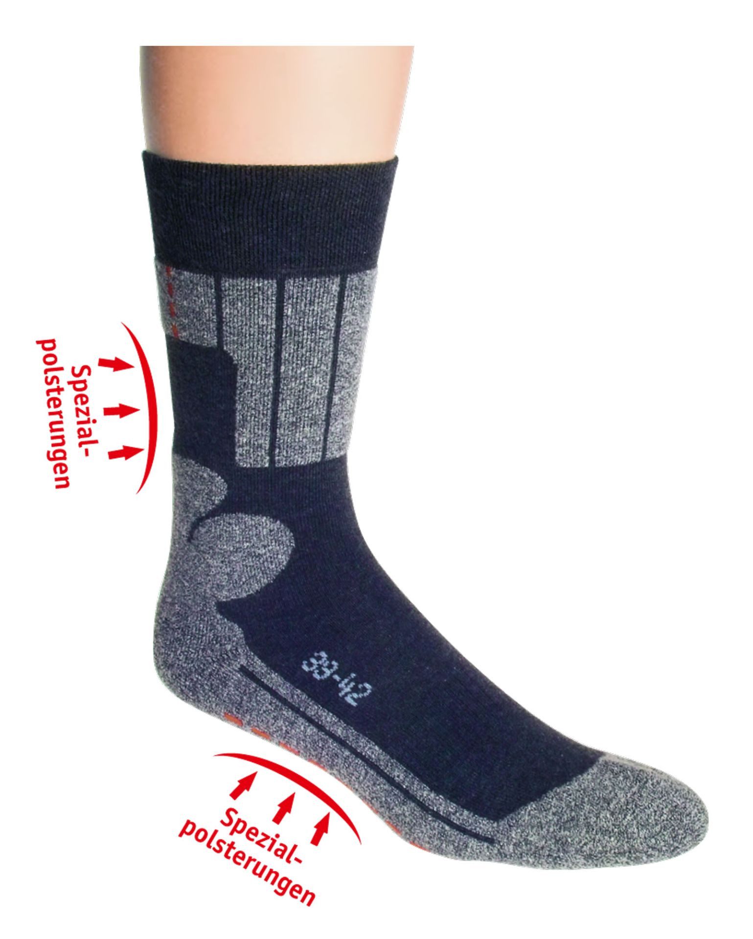 Wowerat Sportsocken 2 Paar Allround Sport- und Skatersocken für Sport und Freizeit (2 Paar)