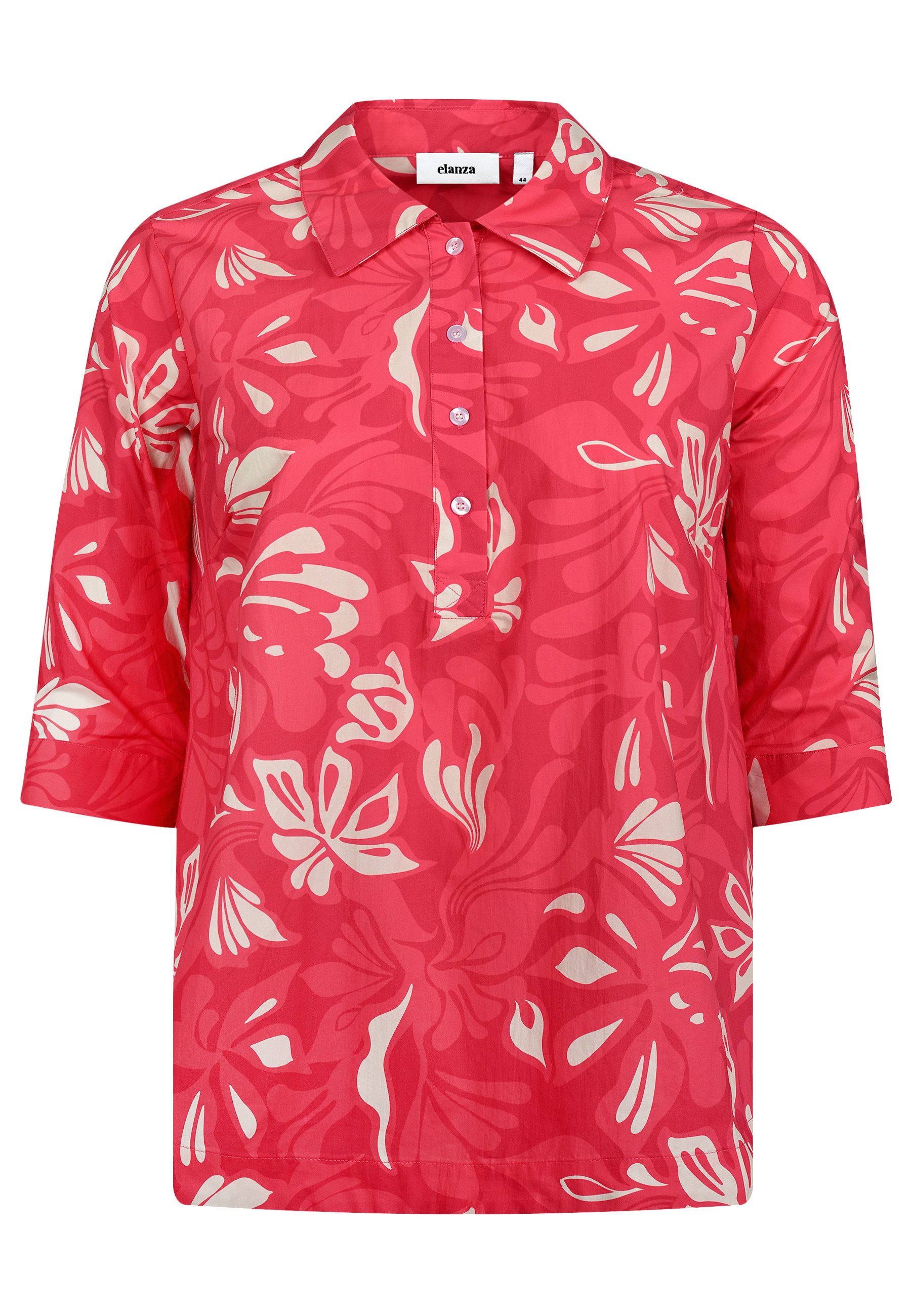 elanza Blusentop Long-Bluse mit Blüten-Print in günstig online kaufen