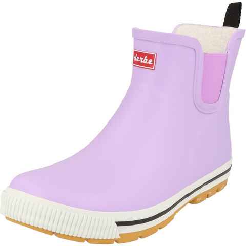 Derbe Damen Halbschaft Wattpuuschen 2.0 Gefüttert Purple Rose Gummistiefel