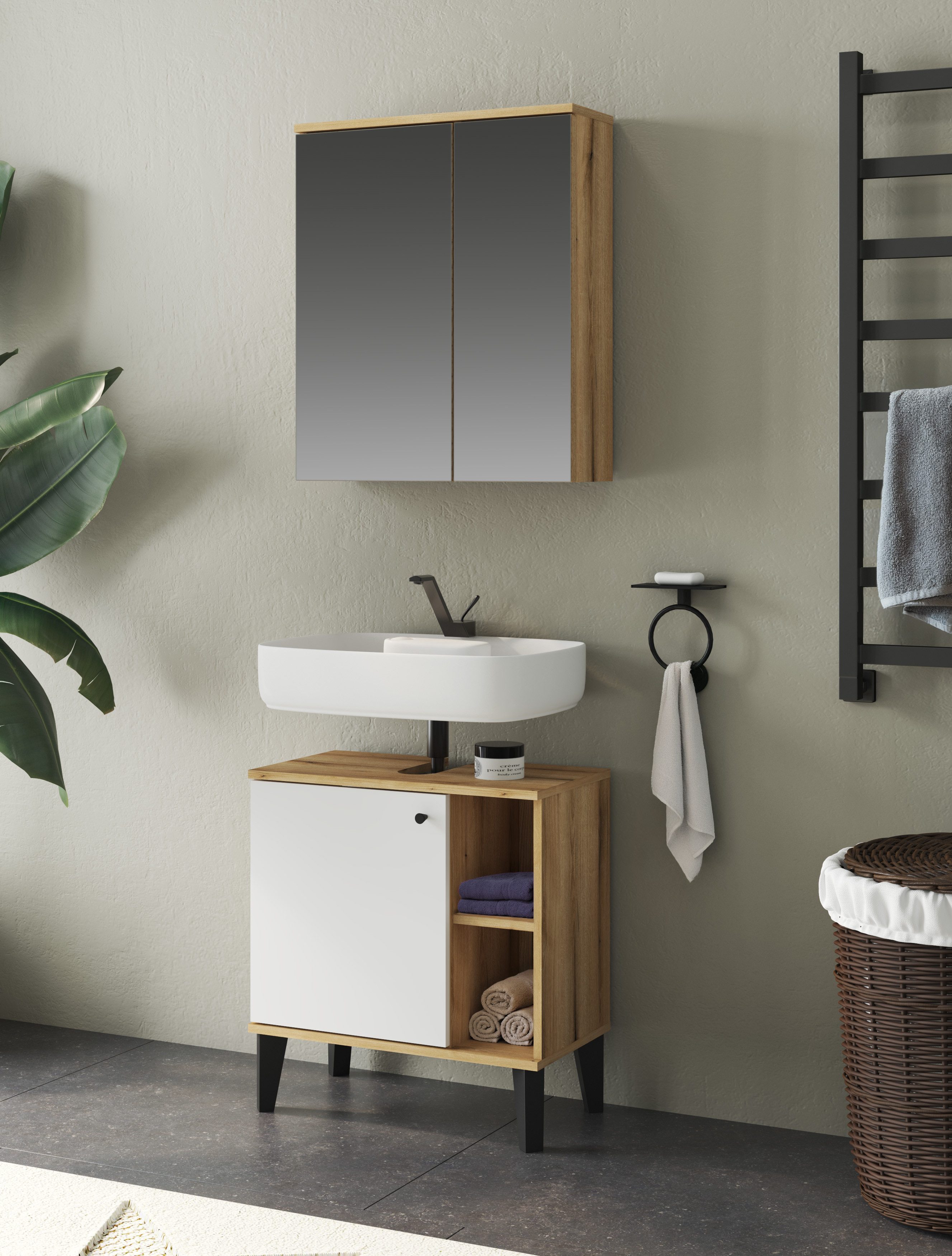 INOSIGN Badmöbel-Set OSLO, Bad im skandinavischen günstig online kaufen