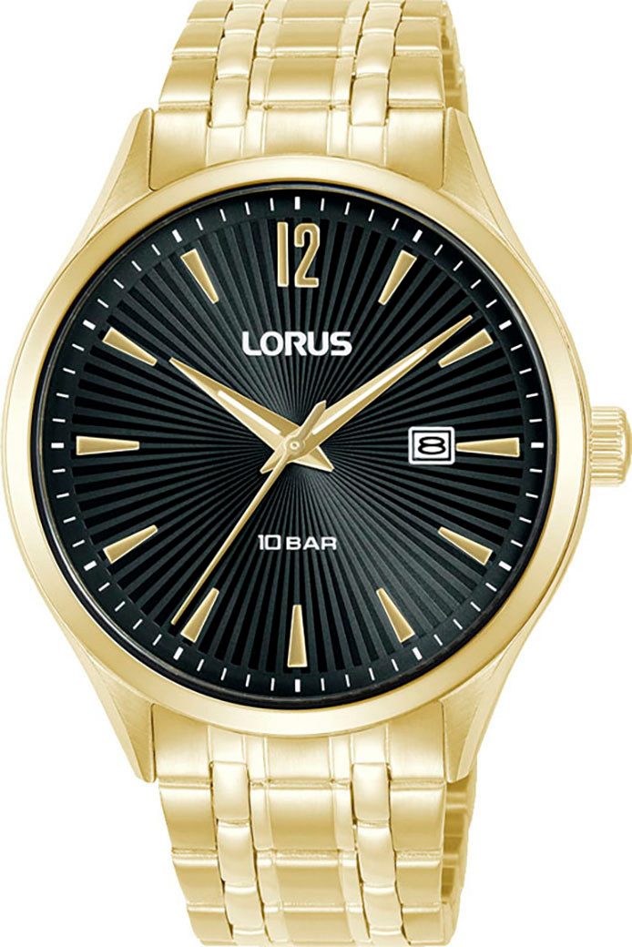 LORUS Quarzuhr RH994RX9, Armbanduhr, Herrenuhr, Edelstahlarmband, analog, Tag