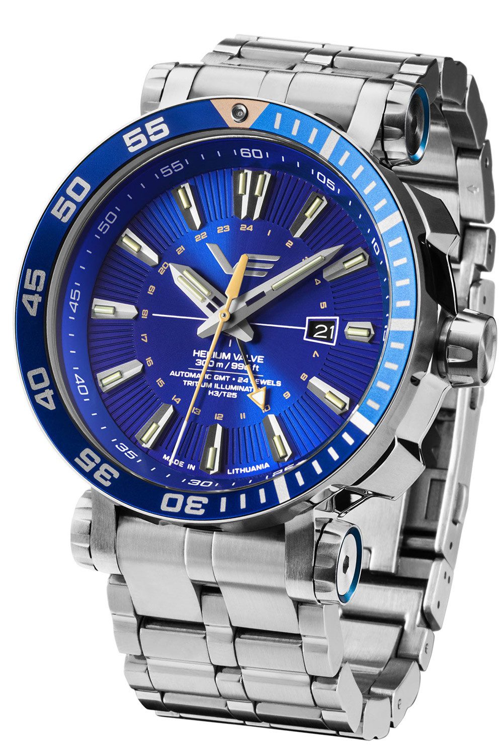 Vostok Europe Automatikuhr Automatik GMT Energia Rocket Stahl/Blau günstig online kaufen