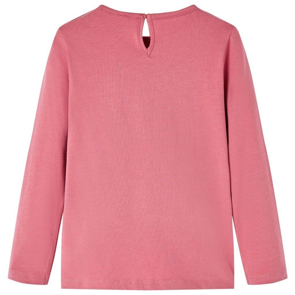 vidaXL Langarmshirt Kinder-Langarmshirt Altrosa 116