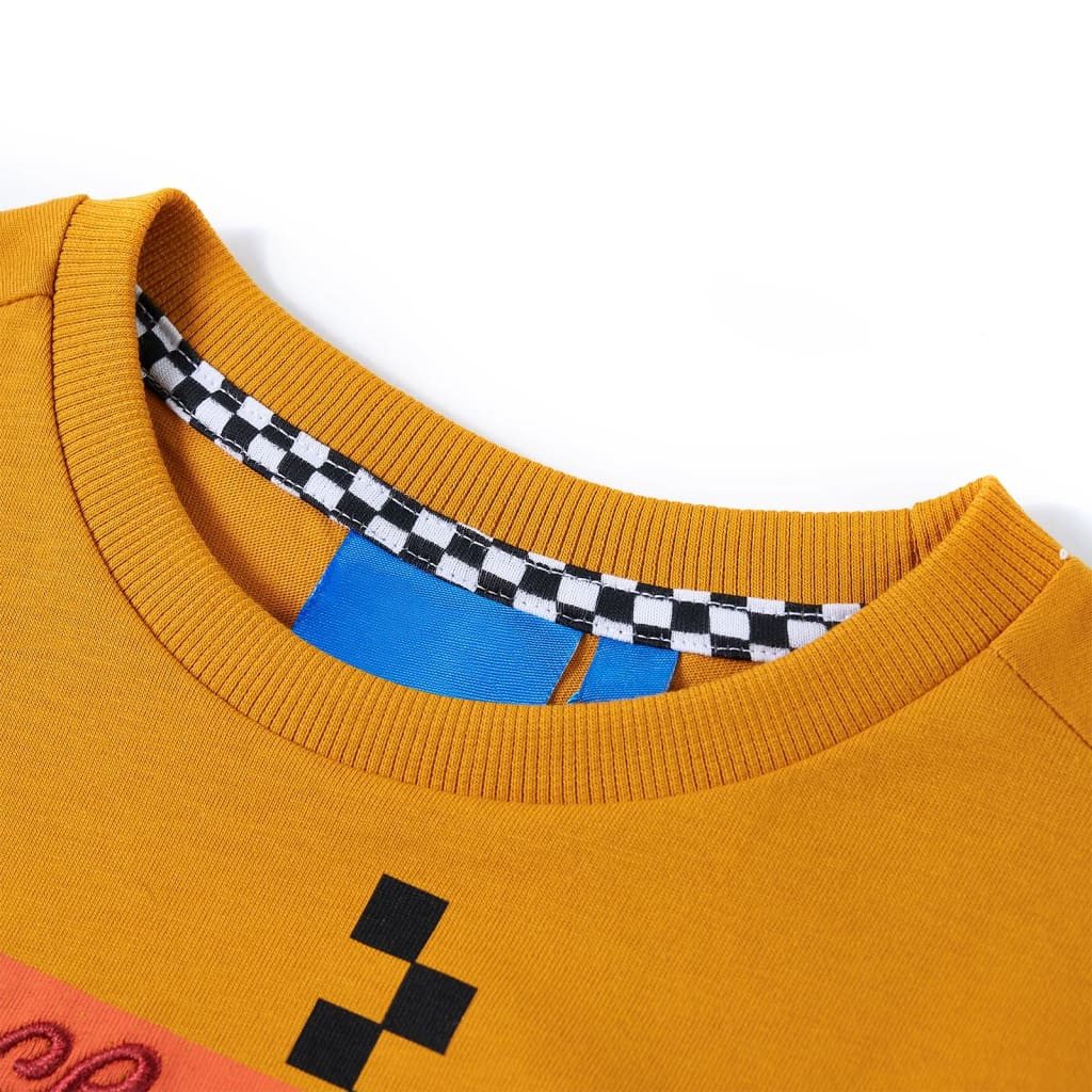 vidaXL Langarmshirt Kinder-Langarmshirt Ocker 116