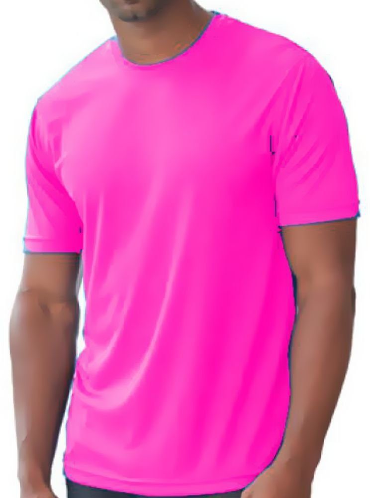 coole-fun-t-shirts T-Shirt NEON Gr. Neongelb, Neon Neonpink Pink Farben Orange, Neongrün, Herren Leuchtende XXL T-SHIRT S