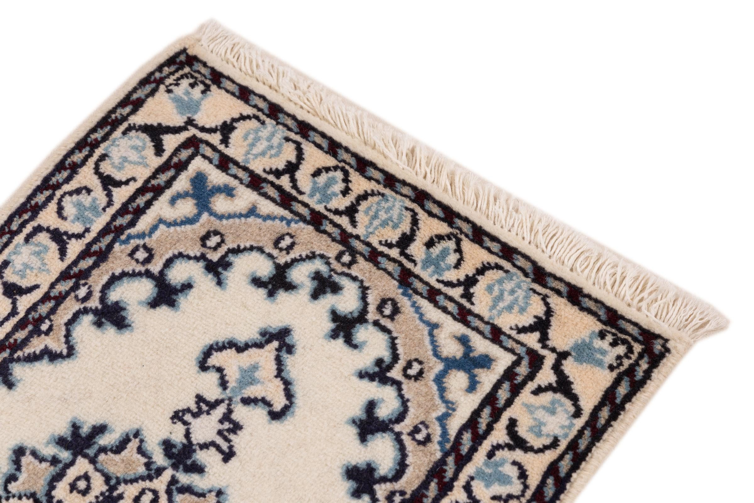 Nain Trading Orientteppich Nain 41x59 Handgeknüpfter Orientteppich / Perserteppich, rechteckig, Höhe: 12 mm