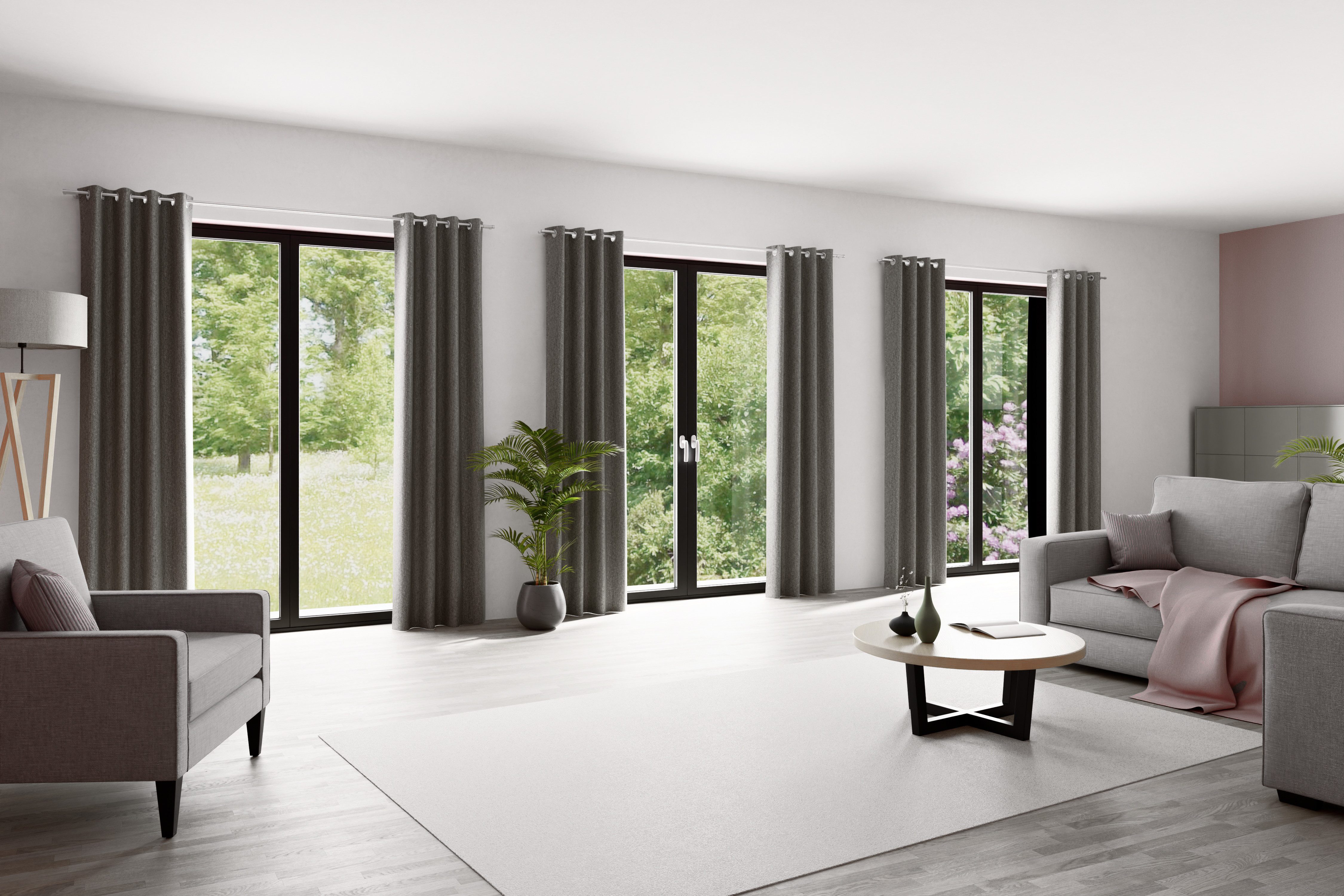 HOMING Vorhang Katta (1 St), Ösen, blickdicht, Vorhang Katta