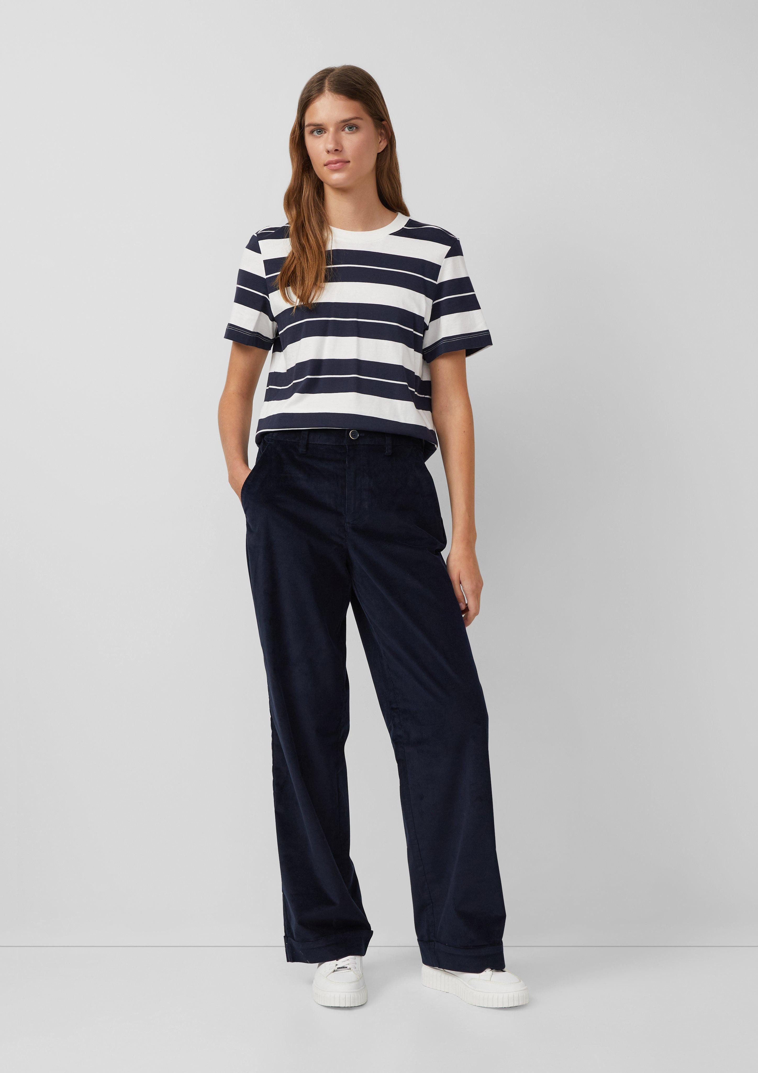 s.Oliver Stoffhose Cordhose mit Wide Leg günstig online kaufen