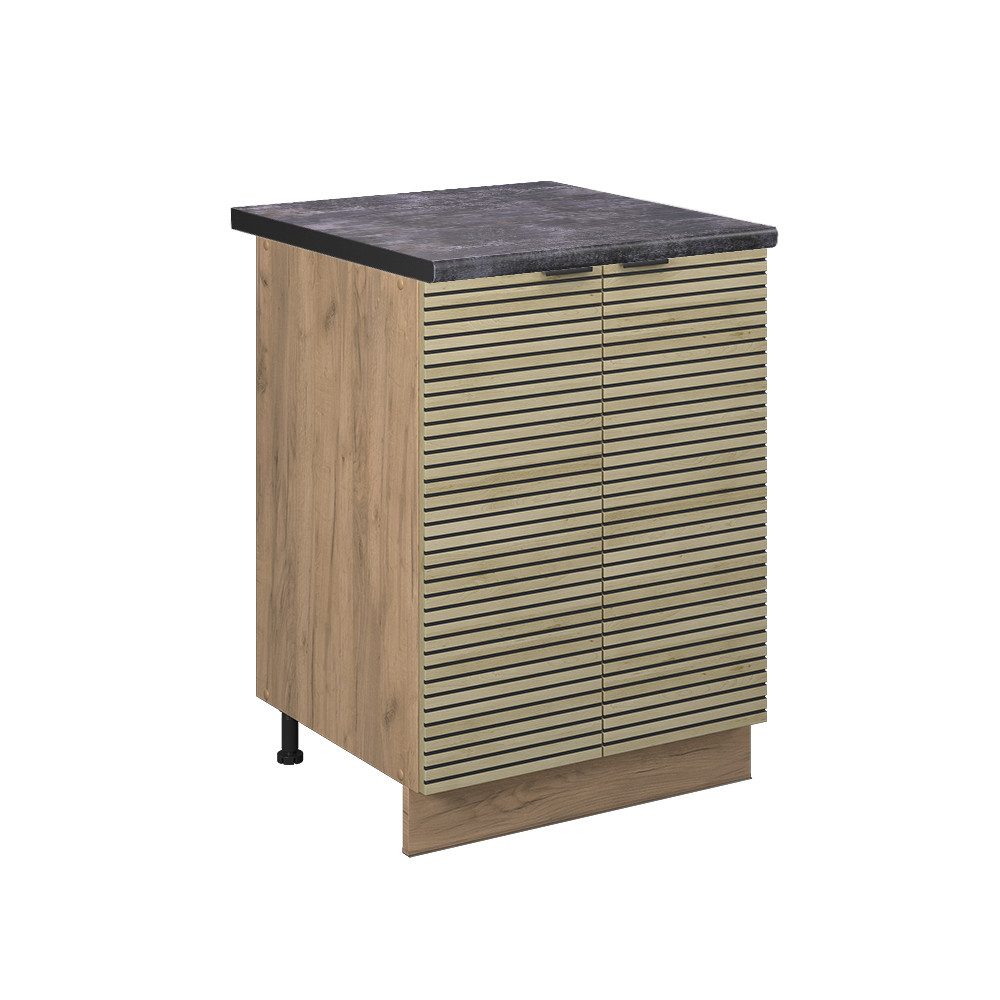 Vicco Unterschrank Fame-Line, Eiche Paneel/Goldkraft Eiche, günstig online kaufen