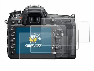 BROTECT flexible Panzerglasfolie für Nikon D7200, Displayschutzglas, 3 Stück, Schutzglas Glasfolie klar