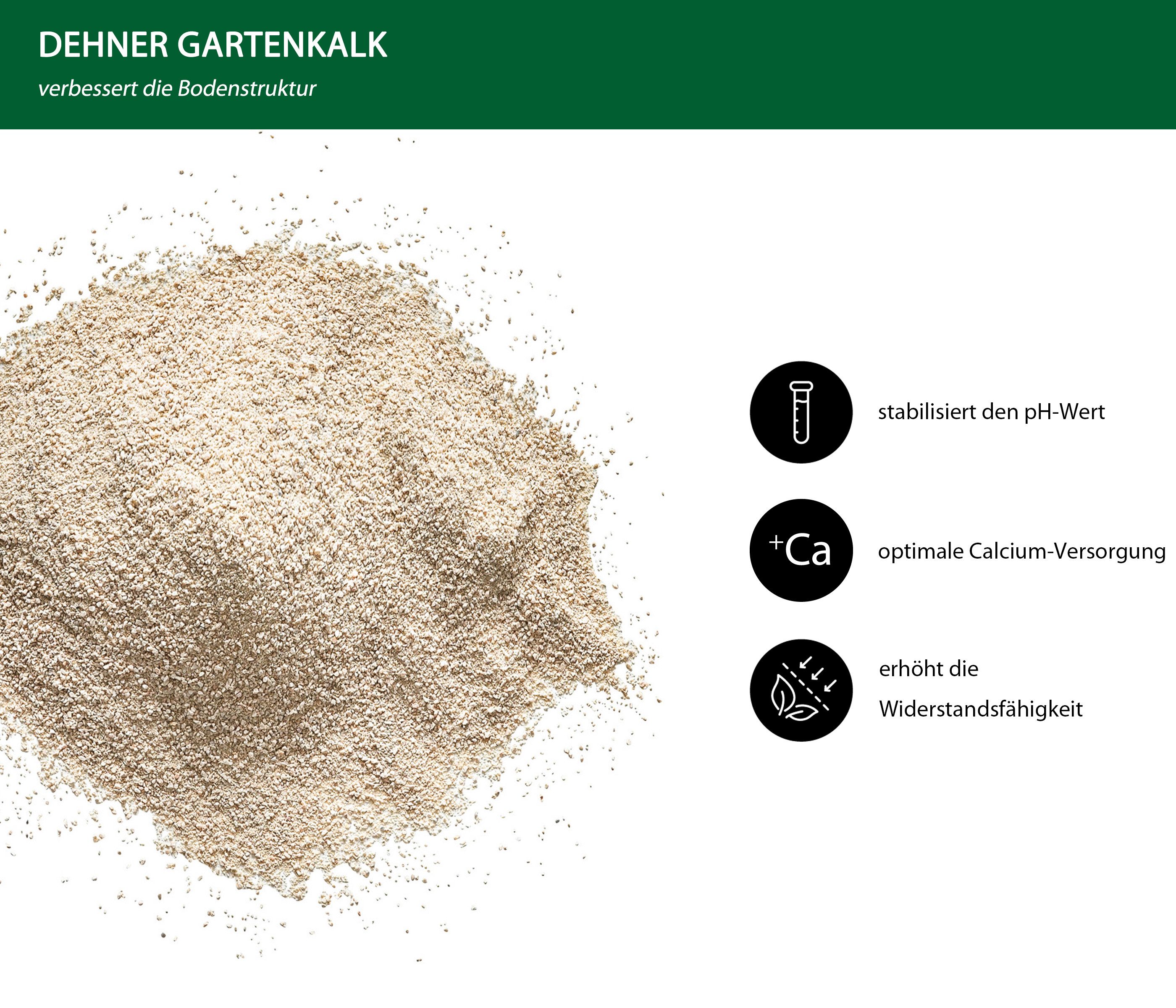 Dehner Gartendünger Gartenkalk, hochwertiger Dünger für günstig online kaufen