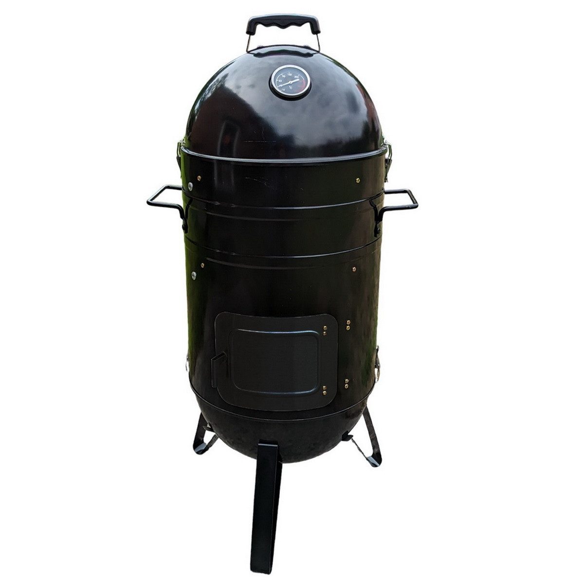 Jürgen Westerholt GmbH Smoker Räuchertonne Grilltonne Räucherofen Grill-Ofen, Grillofen mit Thermometer