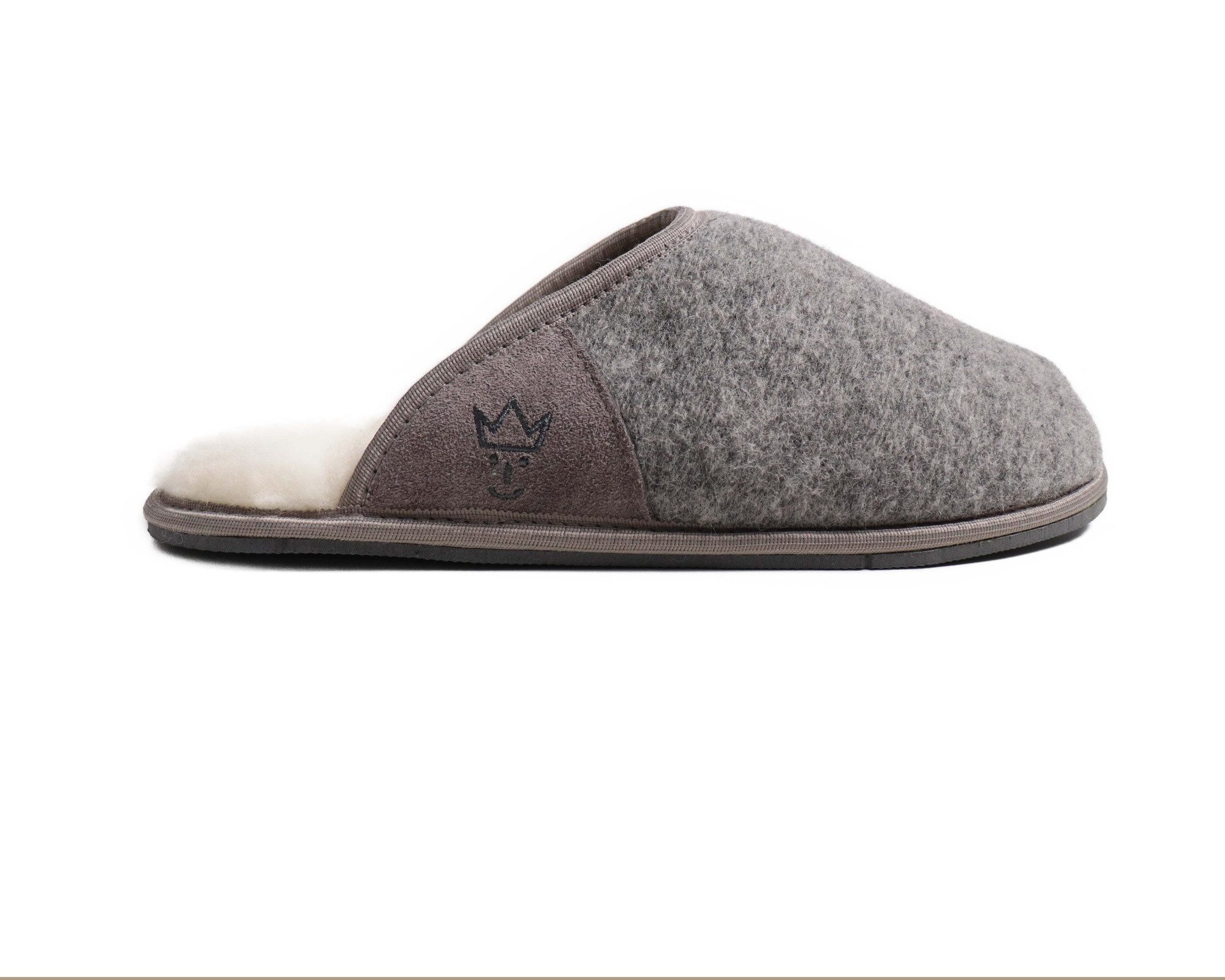 Kaiser Lammfell Pantolette Cosy Filz Hausschuh