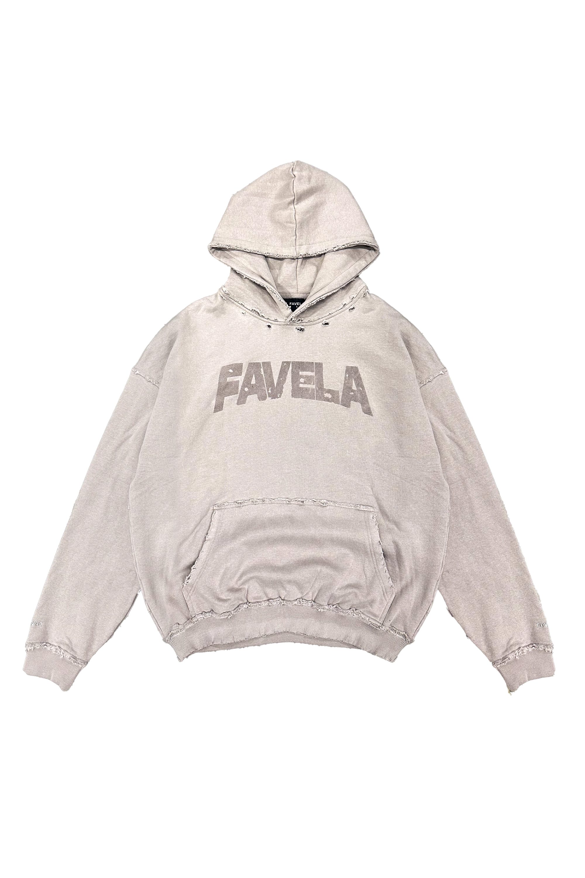 Favela Kapuzenpullover Puff Distressed