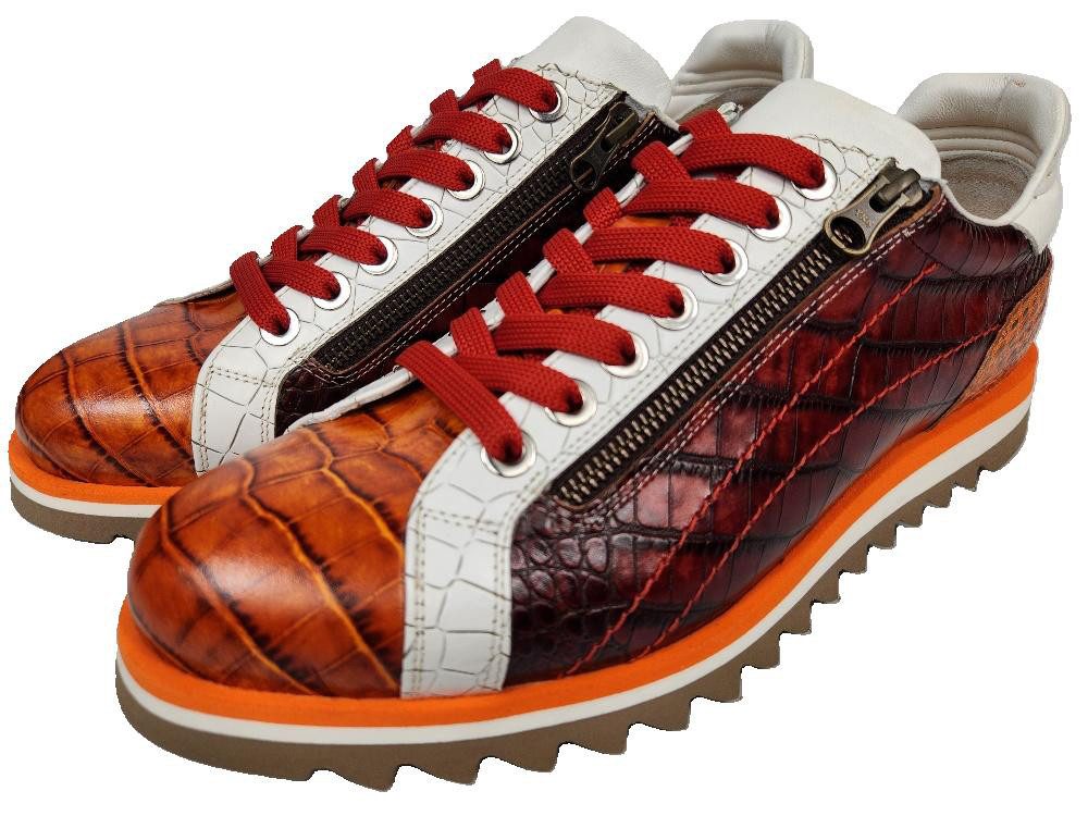 Lorenzi Lorenzi-16880-Fiji Cuoio Sneaker Reißverschluss, Kalbsleder, Handge günstig online kaufen