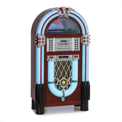 Auna »Graceland DAB Jukebox BT CD Vinyl DAB+/UKW USB SD AUX-IN LED-Light« Stereoanlage (UKW-Radiotuner;DAB+ ;DAB+/FM-Radiotuner)