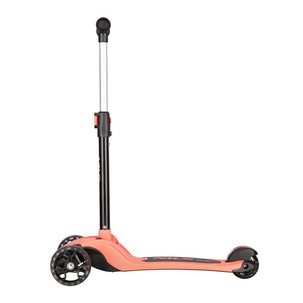 NILS FUN Tretroller Kinderroller LED, 15 km/h, (Spar-Set, 1 tlg., Geschicklichkeit), Vordere und hintere LED-Rollen sorgen für Sichtbarkeit