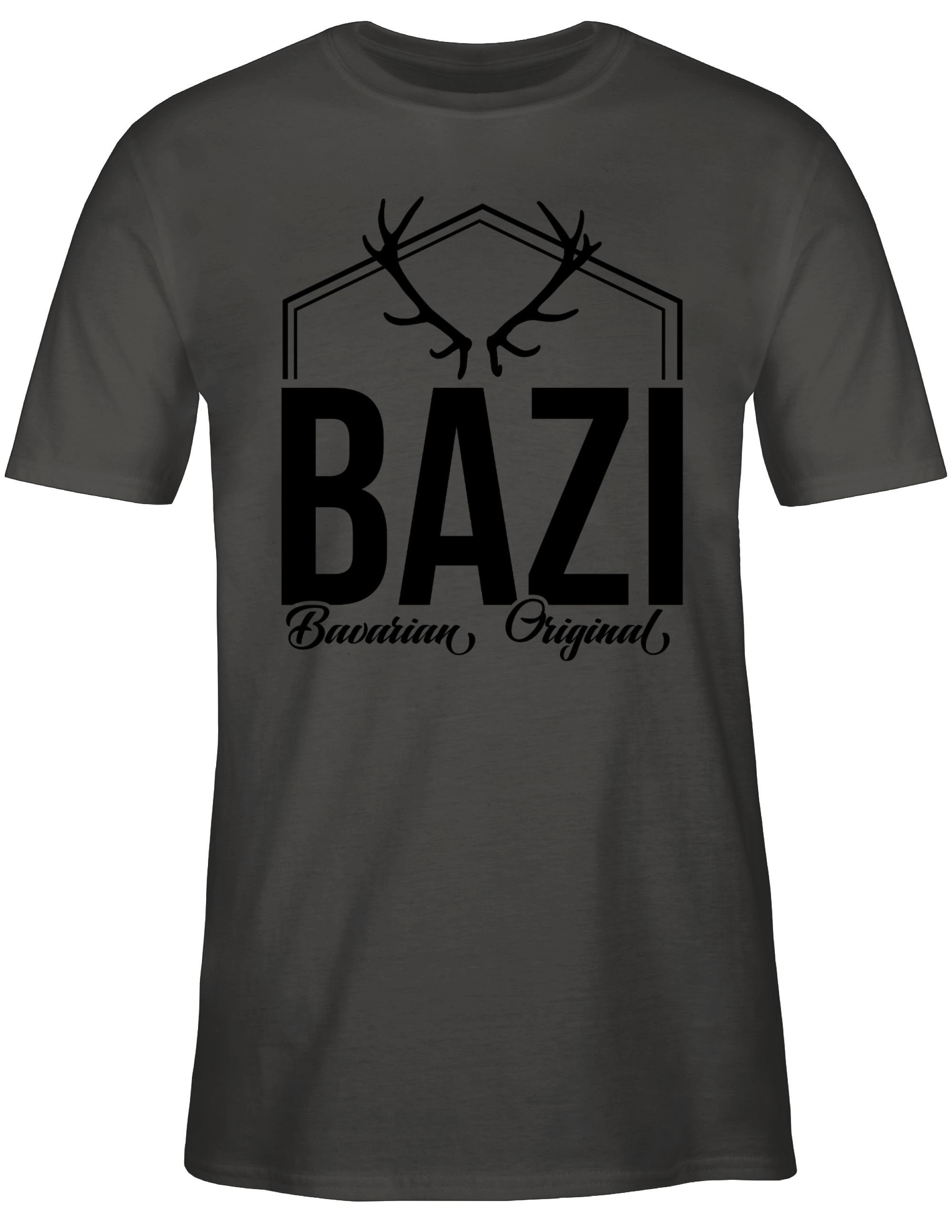 Bazi Shirtracer T-Shirt Bavarian Bayern Männer - 1 Dunkelgrau Original