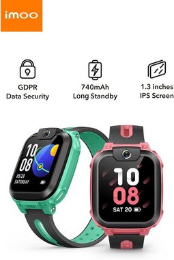 Imoo Smartwatch (1,4 Zoll), Kinder 4G Telefon mit langanhaltendem Video und Telefonanruf GPS Uhr