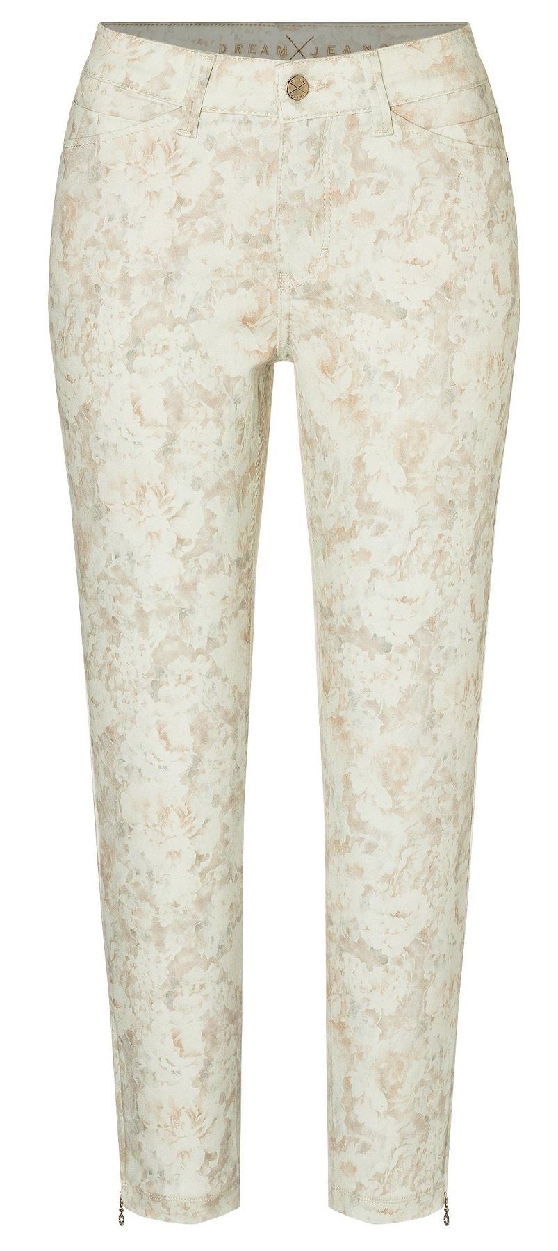 MAC 5-Pocket-Jeans "Dream Chic" verkürzte Jeans mit Reissverschluss am Saum günstig online kaufen