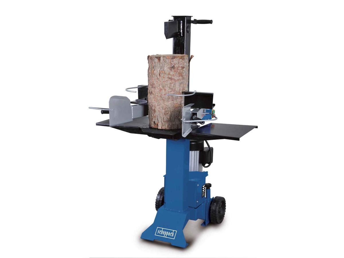 Scheppach Elektroholzspalter HL730, Spaltgutlänge bis 55 cm, Spaltgutdurchmesser bis 30 cm, Beidseitige Spaltgutfänger und Spaltgutablage