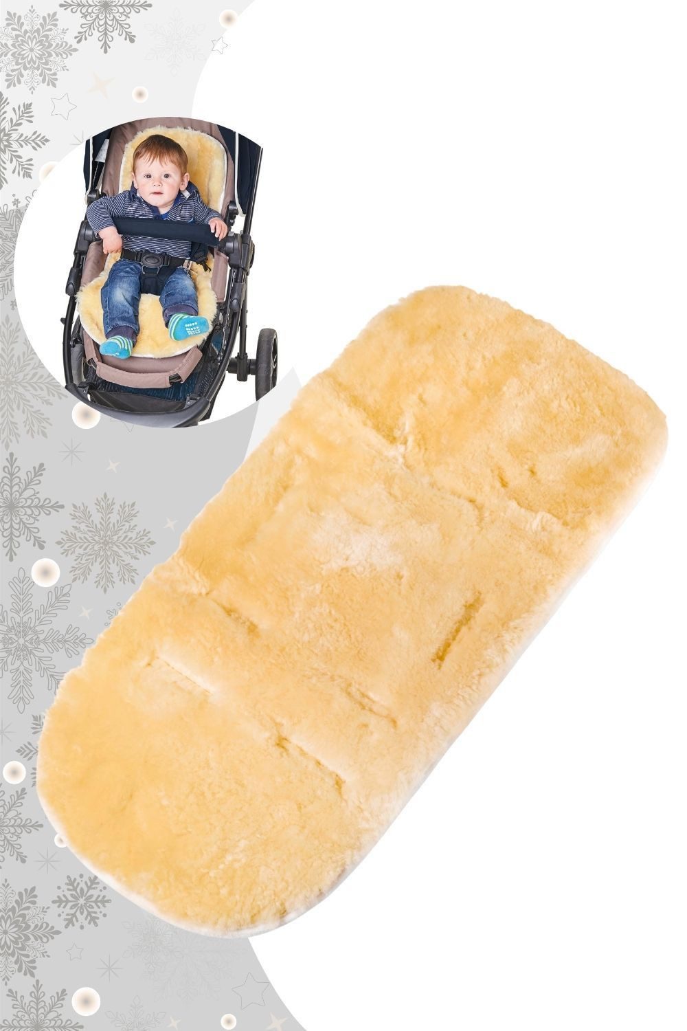 Fellhof Fußsack Kinderwagen Einlage Lammfell