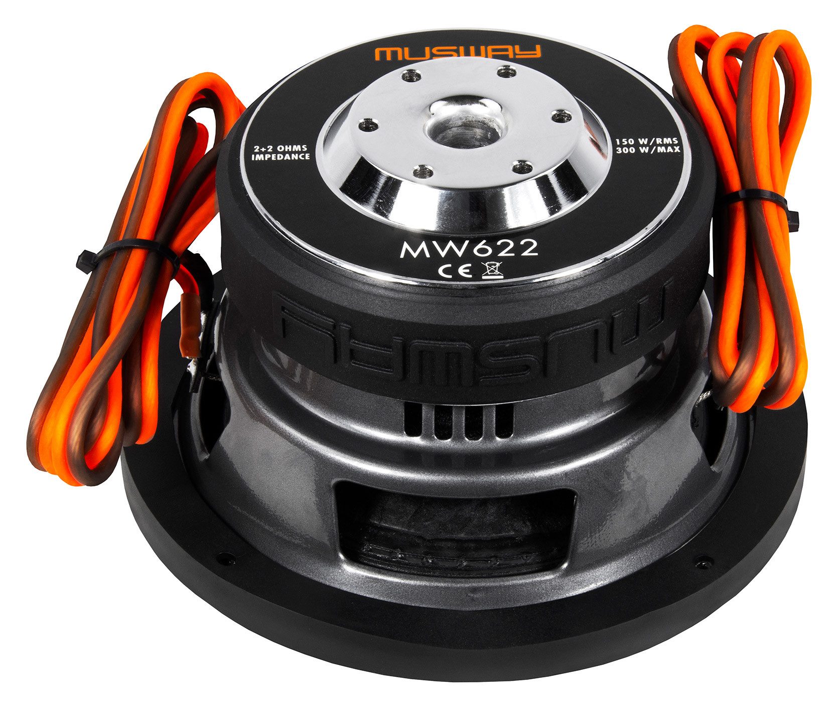 Musway MW622 16,5 CM (6.5) SUBWOOFER INKL. ANSCHLUSSKABEL Auto-Subwoofer (150 W, max.: W 16 cm)
