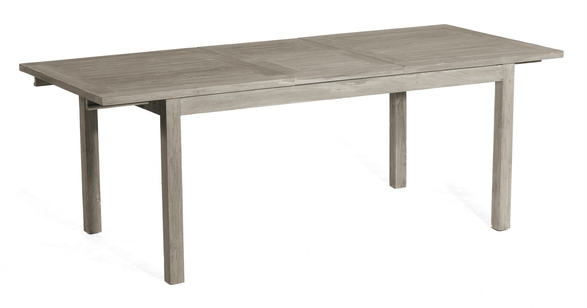SonnenPartner Gartentisch Auszieh-Tisch Wellington 160cm / 210cm x 90cm Old Teak grey-washed