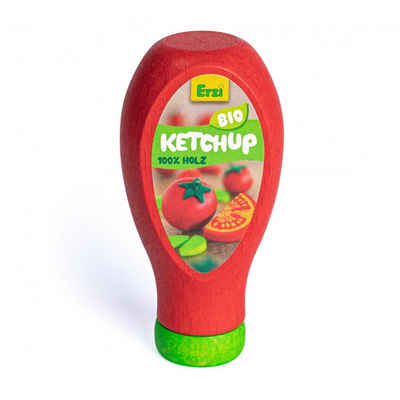 Erzi® Spiellebensmittel Kaufladen Flasche Ketchup Holz, (Set, 1-tlg., 1), Made in Germany