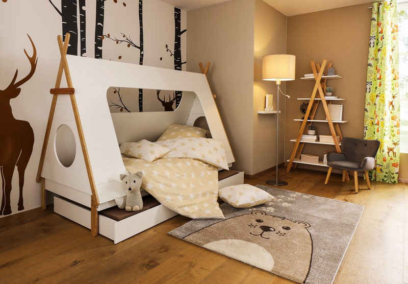 Lüttenhütt Regal »Dolidoo«, in skandinavischem Look, Leiterregal für Kinder- oder Jugendzimmer
